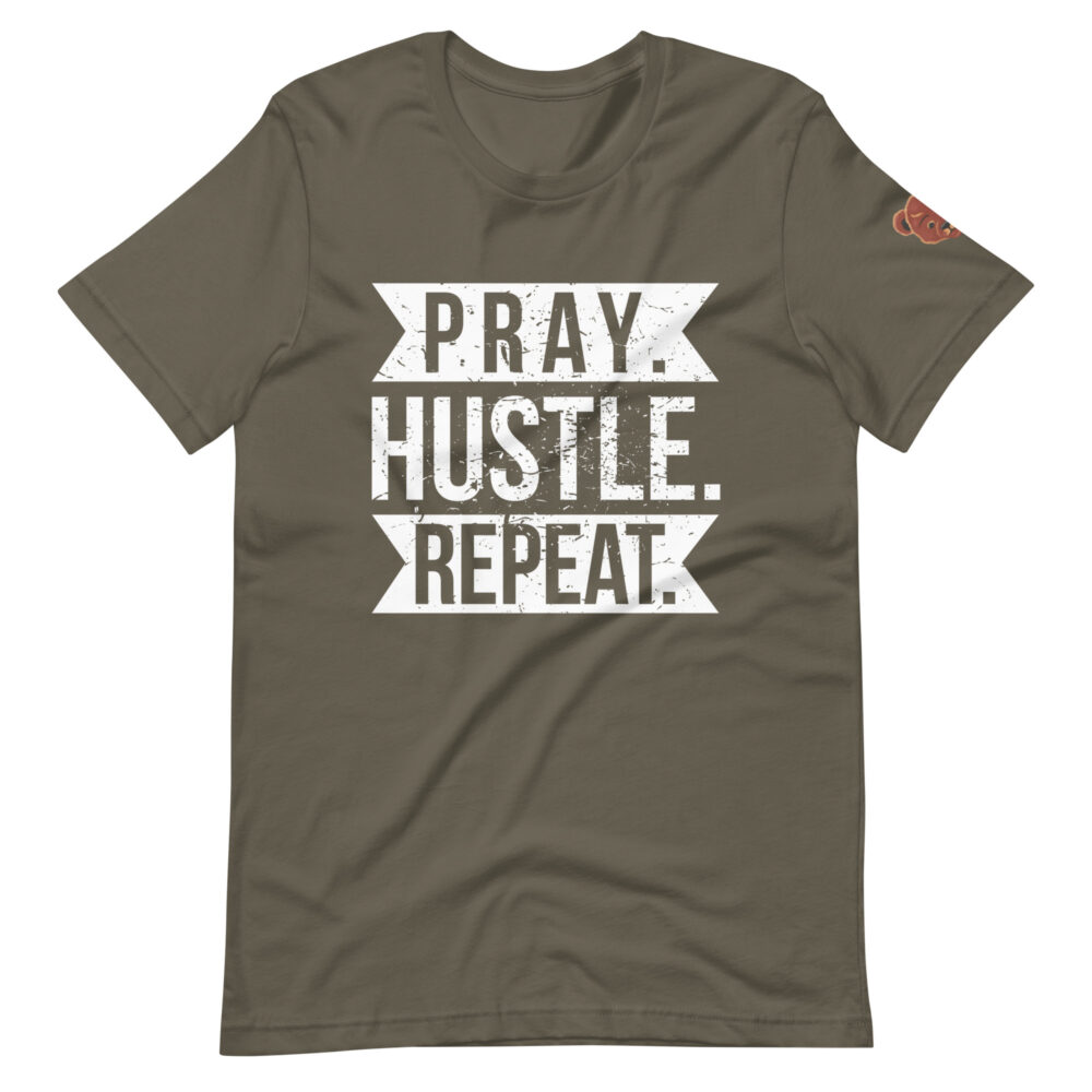 Pray Hustle Repeat Unisex T-shirt - Image 11