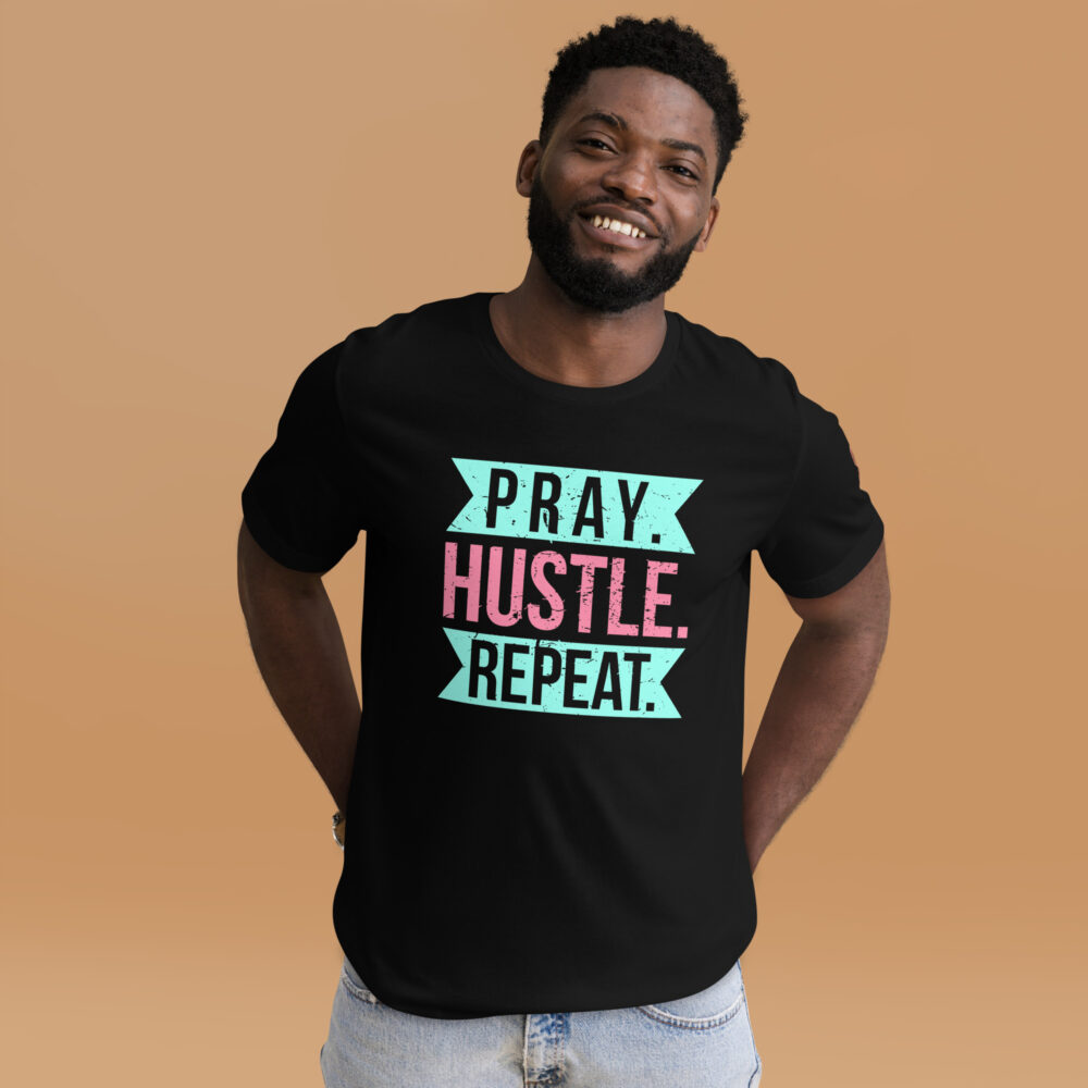 Pray Hustle Repeat Vybe Unisex t-shirt - Image 4