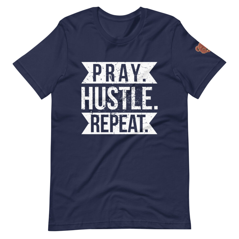 Pray Hustle Repeat Unisex T-shirt - Image 4