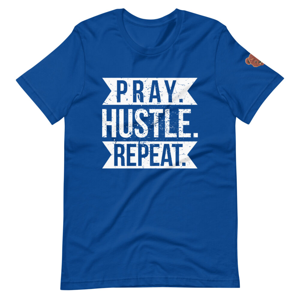 Pray Hustle Repeat Unisex T-shirt - Image 7