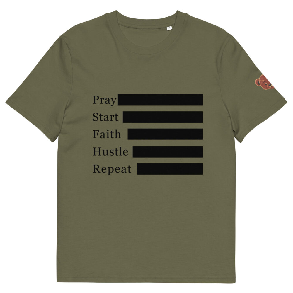 Pray Hustle Repeat: Journey Organic T-shirt