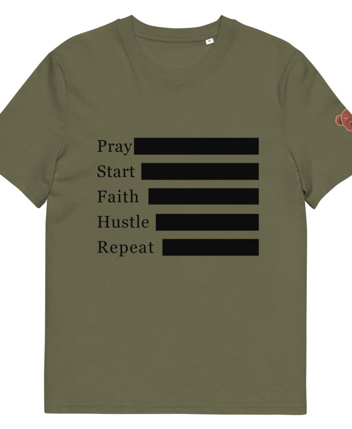 Pray Hustle Repeat: Journey Organic T-shirt