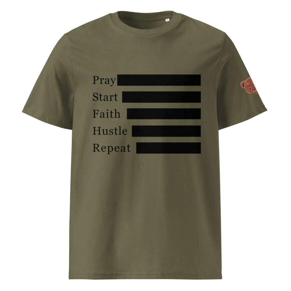Pray Hustle Repeat: Journey Organic T-shirt - Image 7