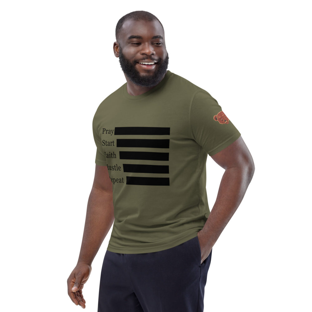 Pray Hustle Repeat: Journey Organic T-shirt - Image 3