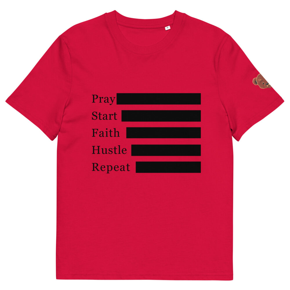 Pray Hustle Repeat: Journey Organic T-shirt - Image 9
