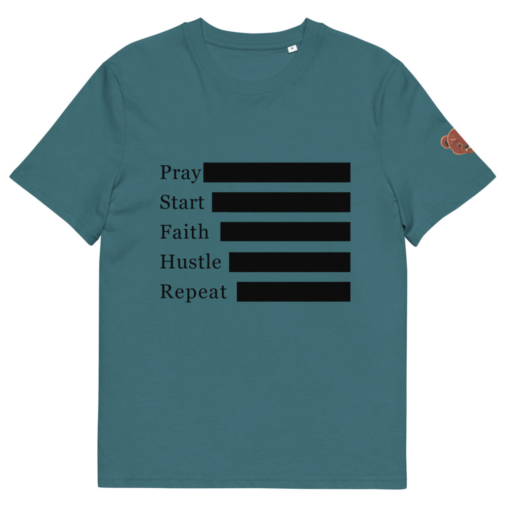 Pray Hustle Repeat: Journey Organic T-shirt - Image 10