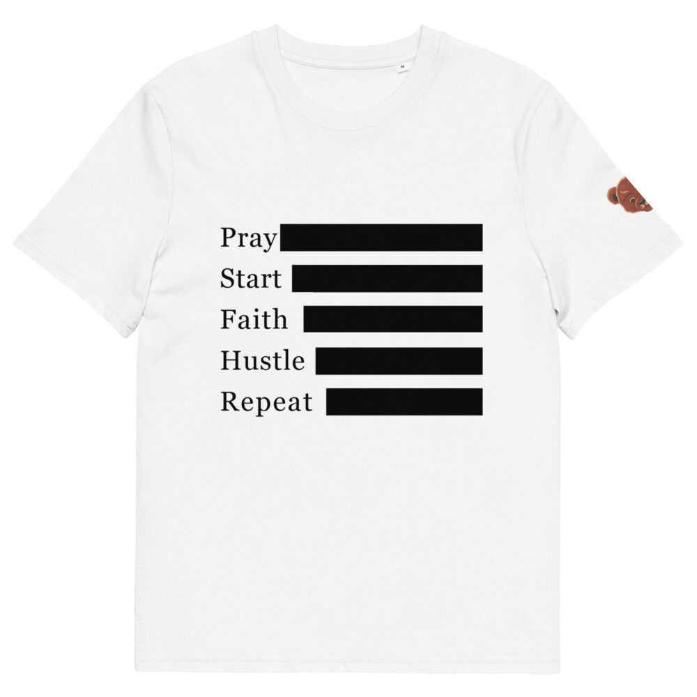 Pray Hustle Repeat: Journey Organic T-shirt - Image 11