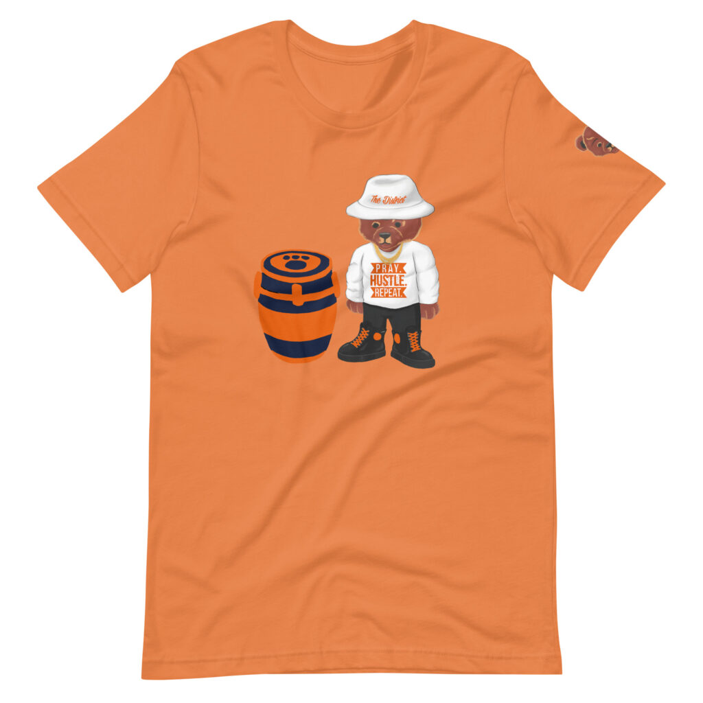 Virginia Go-Go Comizzzle Pray Hustle Repeat Unisex t-shirt